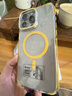 梵皓伊新款鏡頭隱形支架適用蘋果16Promax磁吸手機(jī)殼iPhone15Pro簡約透明13高透不發(fā)黃14防滑邊框保護(hù)套 【黃色-磁吸款】雙色訊彩透明殼 IPhone15Pro 曬單實(shí)拍圖