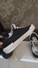 VISION STREET WEAR FLAT TOP經(jīng)典復(fù)古多色低幫翻毛皮帆布滑板鞋男女板鞋 黑色 42.5 曬單實(shí)拍圖