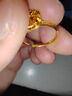 中國黃金（CHINA GOLD）黃金戒指女足金小方糖戒指輕奢指環(huán)教師節實(shí)用生日禮物送女友老婆 足金小方糖繞線(xiàn)戒指 約2g 曬單實(shí)拍圖