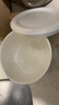 紅牡丹純白骨瓷蒸蛋碗家用陶瓷釉下彩帶蓋雞蛋羹碗月子餐保溫蓋碗飯盒 純白帶蓋蒸蛋碗3件套（456都有） 曬單實(shí)拍圖