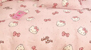 恩興kitty純棉床上四件套全棉兒童被套可愛床品學(xué)生宿舍床單人三件套 TZ蝴蝶結(jié)kitty-三麗鷗正版授權(quán) 1.8m床單款四件套-被套200*230cm 曬單實(shí)拍圖