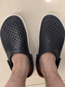 卡駱馳crocs舒樂洞洞鞋沙灘鞋男鞋包頭女鞋拖鞋|209964 深藍色-410 40 (250mm) 曬單實拍圖