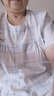 浪莎短袖睡衣女夏季薄款云朵棉透氣睡褲套裝氣質(zhì)日系女士家居服 曬單實(shí)拍圖