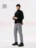 KOLON SPORT/可隆半拉鏈長(cháng)袖T恤 男子戶(hù)外運動(dòng)徒步AIR-DOT撞色透濕內搭上衣 LHZT5MN143-BK 黑色 2XL 185/104A 曬單實(shí)拍圖