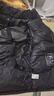 黑冰戶外700蓬鵝絨活帽工裝羽絨服 男款厚款羽絨派克大衣FAF8523 黑色 XL 曬單實(shí)拍圖