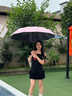 WCZ德國(guó)自動(dòng)反向雨傘加大加固加厚女晴雨兩用大號(hào)折疊防曬太陽(yáng)傘 20骨全自動(dòng)反向傘【收傘不濕身+晴雨兩用】梧桐米 曬單實(shí)拍圖