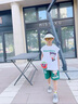 G.DUCKKIDS小黃鴨童裝哪吒衣服男童夏季套裝兒童夏裝服裝哪咤帥氣男孩運(yùn)動(dòng)服 綠色西瓜 90 尺碼建議1~2歲 曬單實(shí)拍圖