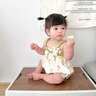 班喜迪嬰兒衣服夏裝包屁衣薄款嬰幼兒女寶寶連體衣超萌公主吊帶哈衣夏季 綠色 66cm 曬單實拍圖