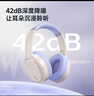 西伯利亞（XIBERIA）羽DM02主動降噪金標認證無線頭戴式藍牙耳機超長續(xù)航降噪音樂游戲運動耳機丁香紫 曬單實拍圖
