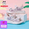 巴布豆（BOBDOG）童鞋女童透氣沙灘鞋夏季軟底休閑兒童涼鞋105552102櫻花粉29 曬單實(shí)拍圖