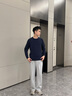 TOMMY HILFIGER25新款秋冬男裝商務(wù)休閑純色內(nèi)搭打底圓領(lǐng)針織羊絨衫40552 藏青色DW5 S （推薦：120-135斤） 曬單實(shí)拍圖
