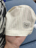 嬰兒帽子薄款新生兒夏季薄款耐磨透氣胎帽初生寶寶無骨純棉護胎帽 黃色小熊+藍(lán)色小熊【2個裝】 （適用0-3個月寶寶） 曬單實拍圖