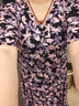 珂萊蒂爾[內(nèi)外兩穿]夏季法式休閑茶歇碎花收腰連衣裙女 淡紫 L 曬單實(shí)拍圖