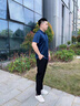 SUSTYLE100%桑蠶絲短袖T恤男士高端輕奢品牌男裝2025夏季新款真絲半袖男 青灰色 2XL 建議160-180斤 曬單實(shí)拍圖