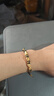中國黃金（CHINA GOLD）黃金金錢珠手鏈男女款貔貅足金平安扣手繩情人節(jié)生日禮物送女友 【今/次日達】貔貅平安扣手繩【黑繩】約1.03g 曬單實拍圖