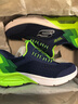 Skechers斯凱奇閃穿鞋兒童時(shí)尚休閑運(yùn)動(dòng)鞋男童春夏網(wǎng)面透氣跑步鞋405310L 曬單實(shí)拍圖