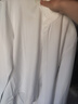 星禾萊寬松垂感黑色襯衫男長(cháng)袖春秋高級感痞帥男士休閑男裝白襯衣潮 白色 L 110-127斤 曬單實(shí)拍圖