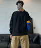 HLA海瀾之家衛(wèi)衣男春季25輕商務(wù)航天系列圓領(lǐng)繡花柔軟長(zhǎng)袖男士 曬單實(shí)拍圖