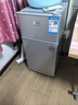 申花小冰箱雙門冷藏冷凍 家用小型迷你出租房宿舍小戶型雙開門電冰箱 一級能效省電 【68A128D-加厚款-銀】 曬單實拍圖