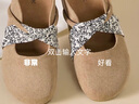 西遇厚底勃肯鞋女夏季2025新款法式仙女風(fēng)外穿拖鞋內(nèi)增高包頭半拖 米色 （35/6/8/9預(yù)售7月30日） 37 曬單實(shí)拍圖