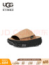 UGG【明星同款】夏季男女同款舒適露趾厚底輪胎底拖鞋 1152680 SNDB | 沙色/黑色 38 曬單實(shí)拍圖