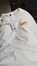 名創(chuàng)優(yōu)品（MINISO）短袖男純棉休閑寬松夏季圓領(lǐng)百搭青少年潮流半袖t恤 淺米 L 曬單實(shí)拍圖