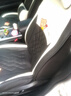車鞍 卡通皮革汽車座套全包四季通用座椅墊免拆洗汽車坐墊 糖果熊全皮-神秘黑-豪華版(五座) 五座全車-留言車型 曬單實拍圖