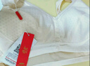 浪莎媽媽內(nèi)衣前開(kāi)扣夏季薄款透氣胸罩舒服純棉里杯防下垂中老年文胸 曬單實(shí)拍圖