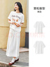 森馬（Semir）短袖t恤女中長(zhǎng)款萌寵花上衣25夏透氣吸濕寬松套頭衫109325100005 曬單實(shí)拍圖
