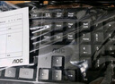 AOC KM160鍵盤鼠標套裝 有線鍵鼠套裝 全尺寸商務辦公 防潑濺 筆記本電腦鍵盤 黑色 曬單實拍圖