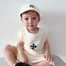 G.DUCKKIDS一歲寶寶嬰兒夏天衣服分體套裝男童夏裝男孩夏季薄款無(wú)袖時(shí)髦 米白四葉背心套裝 80 建議身高70-80cm年齡1-2歲 曬單實(shí)拍圖