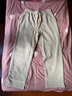 名創(chuàng)優(yōu)品（MINISO）直筒褲男重磅休閑潮流春秋季青少年寬松百搭垂感衛(wèi)褲 麻灰 XL 曬單實(shí)拍圖