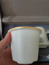典躍手繪羊脂玉瓷茶杯高檔描金白瓷茶水分離泡茶杯過濾辦公室老板杯 大師手工-尊享杯(源遠流長) 曬單實拍圖