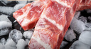 龍大肉食 豬精肋排條 凈重4斤 原切整切豬肋條連排 精肋排 豬肉生鮮排骨 曬單實拍圖