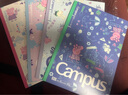 國譽（KOKUYO）B5/40張/8mm點線四本裝Campus小豬佩奇聯(lián)名系列無線裝訂本筆記本軟面抄本子WSG-NB7MB540-TZ 曬單實拍圖