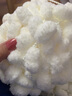優(yōu)悅居大球球線(xiàn)坐墊線(xiàn)織毯子的手工編織diy材料地毯毛球粗毛線(xiàn)團鉤墊子 27-奶白 曬單實(shí)拍圖