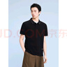 GXG男裝 夏季短袖POLO衫合集 黑色翻領(lǐng)POLO衫G24X242028 L 175 曬單實(shí)拍圖