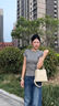 Reessy奢侈品包包女包水桶包2025新款單肩小包通勤手提包高端百搭斜挎包 米白(禮盒包裝) 曬單實(shí)拍圖