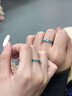 HR赫蓮娜可可西里的海情侶對戒男女一對戒指刻字情人節(jié)禮物送女友 可可溪里的海情侶對戒【禮盒】 開口可調(diào)節(jié) 曬單實拍圖