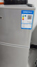 長城（GREAT WALL FRIDGE）家用迷你小冰箱小型冷凍冷藏保鮮宿舍出租房辦公室節(jié)能省電雙開門電冰箱 銀色108L【一級能效 全國聯(lián)?！?曬單實拍圖