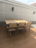 御藤美家（ROYAL RATTAN）戶外桌椅別墅花園庭院桌椅休閑咖啡廳室外露臺(tái)陽臺(tái)防腐木塑木桌椅 【加厚加寬】巴克6椅+180大板長桌 升級(jí)款（航空鋁) 曬單實(shí)拍圖
