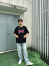 馬克華菲美式高街破洞牛仔褲男士2025夏季薄款冰絲直筒褲寬松闊腿褲子男褲 曬單實拍圖