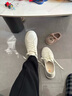 德賽（Desai）男鞋簡約舒適百搭小白鞋時尚輕便休閑板鞋男 白色 42 曬單實拍圖