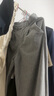 無(wú)印良品（MUJI）女式 彈力起毛 抽褶寬版褲 褲子女款秋冬款 長(cháng)褲 BE1TBC4A 灰色 S (155/62A) 曬單實(shí)拍圖