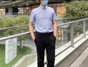 羅蒙純棉短袖襯衫男夏季薄款抗皺免燙男士新款商務(wù)休閑半袖條紋襯衣 綠條 XL 曬單實(shí)拍圖