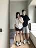 【大牌清倉】夏季純棉男女休閑短袖T恤情侶潮流百搭ins圓領(lǐng)半袖 黑色 4XL 185-200斤 曬單實(shí)拍圖