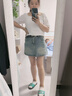 微光里高腰牛仔裙牛仔包臀裙半身裙高腰2025春夏辣妹顯瘦復(fù)古短裙裙子 高腰牛仔裙【復(fù)古藍(lán) S】 曬單實拍圖