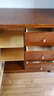 凡星澤實(shí)木斗柜中式大容量收納斗櫥多抽屜落地帶鎖客廳臥室收納柜儲物柜 單門(mén)五抽胡桃色80x40x100 組裝 曬單實(shí)拍圖
