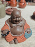 八璽宜興紫砂茶寵笑口常開彌勒佛擺件可養(yǎng)精品紫砂辦公茶桌茶玩裝飾品 笑口常開全手工紫砂茶寵10*8.5cm 原礦紫砂/禮盒送禮體面過人 曬單實(shí)拍圖