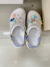 斯凱奇（Skechers）怪獸泡泡鞋|女防滑耐磨涼拖鞋休閑外穿洞洞鞋 女-白色/多彩色/WMLT 38 曬單實(shí)拍圖